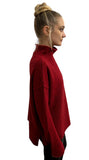 Boxy cut Chimney Neck Sweater Red - Selleria Veneta