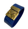 Blue Matt finish cuff bracelet 