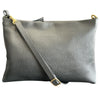 Black Oriette Slim Zip Pouch Bag Pavel Calf leather detachable Strap 