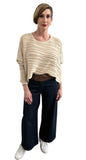 Discover Our Cream Cotton Round Neck Sweater  For Women