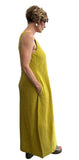 Sleeveless Dress Lemon V-neck - Selleria Veneta