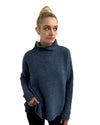Chimney Neck Sweater Indigo - Selleria Veneta 