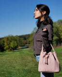 Mini Bucket Bag Softissima shoulder strap & detachable crossbody wear