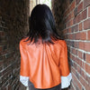 Discover our Cute Cognac Short Leather Jacket Lido For Women at Selleria Veneta