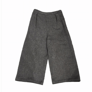 Wide Grey Pants side zipper - Selleria Veneta