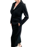 Black Wide-leg Pants Barrel Style For Women at Selleria Veneta