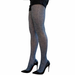 Welcome these Black Gray Patterned tights into your wardrobe! 