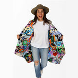 Reversible Silk Jacket Corsica with side pockets 3/4 sleeves