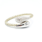 B183 Leather Silver calf bracelet - 3 color combination - Selleria Veneta
