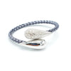 B183 Leather Silver calf bracelet - 3 color combination - Selleria Veneta