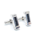 RM-G07 SS Cufflinks - Sterling Silver and leather - Selleria Veneta
