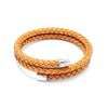 B187 Leather wrap Unisex Bracelet - 4 color combination - Selleria Veneta