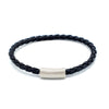 B172 Unisex Black leather Bracelet magnetic clasp - Selleria Veneta