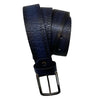 Navy Belt Casual Bull leather rustic look 