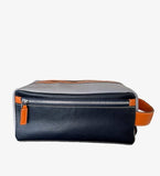 black, orange and grey for a toiletry burano bag