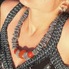 Leila Murano Steel & Glass Jewelry Necklace -Selleria Veneta