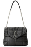 Black Margot Shoulder Bag with Chain Nappa Leather - Selleria Veneta