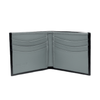 Black/Grey Wallet 6CC Bicolor Deerskin & Nappa - Selleria Veneta