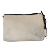 Olga Cavallino - Zip pouch bag with adjustable leather strap