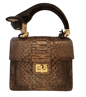 light bronze/brown chihuahua handle bag small  