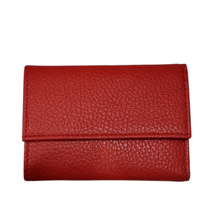 Red Woman Wallet 6CC Small Moose leather one Billfold & a coin purse. Selleria Veneta