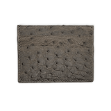 Grey Card Holder 4CC Ostrich mid compartment