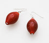 Red Magenta Murano Glass Earrings - Selleria Veneta