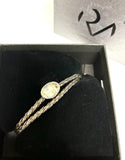 Anna Leather Swarovski wrap bracelet Black - Selleria Veneta