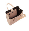 satchel Bag Rossana Crocodile handles and lambskin leather suede interior and detachable strap