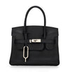 Black Lisbona Small Satchel Bag 2 handles & Long strap - Selleria Veneta