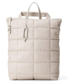 Cream Tommy Backpack Quilted Nappa Leather adjustable straps - zip closure