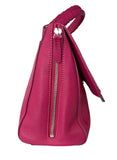 Pink  side zippers - Zara Crossbody Top handle Bag detachable wide strap metal clasp