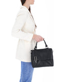 Zara Crossbody Top handle Bag detachable wide strap metal clasp