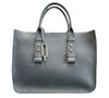 Grey Eva Shopper Bag double handles, detachable strap - Selleria Veneta