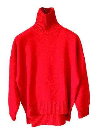 Como Turtleneck Sweater Red Wool & Cashmere - Selleria Veneta