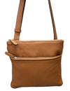 Cognac Crossbody Multipacket Moose leather 