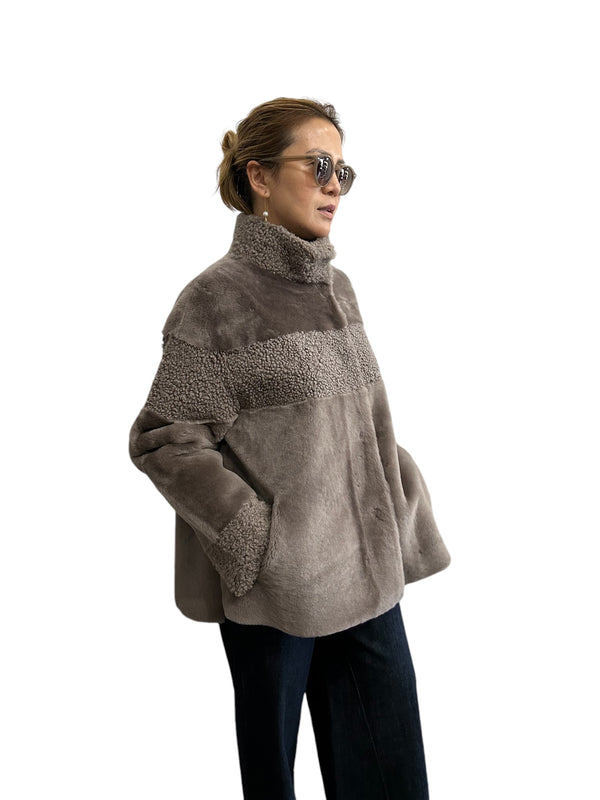 Merino Shearling Jacket Sand