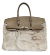 Jake Large Satchel Roger Fur & leather 2 handles - Selleria Veneta