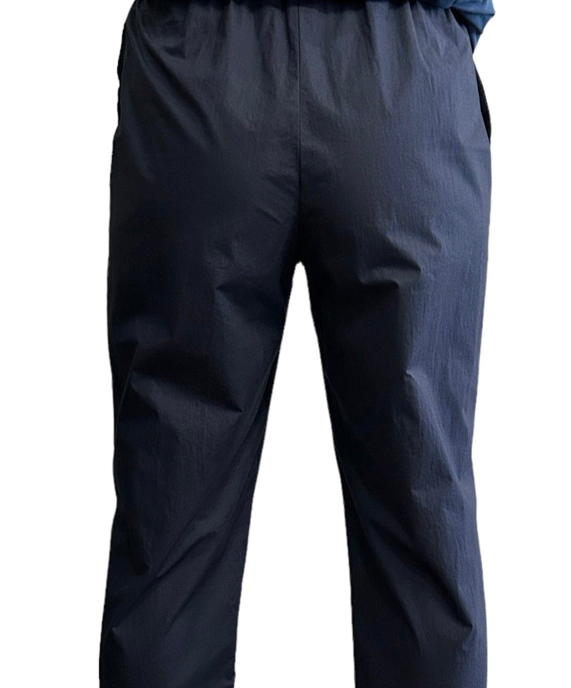 Light Cotton Comfortable Basic Pants Navy