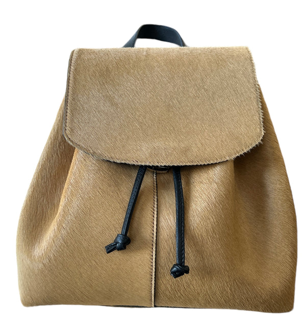 Gioele Backpack Horsehair & leather