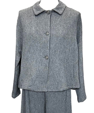 Button up Flare Jacket Grey - Selleria Veneta 