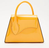 Yellow Sofia Small Bag Patent Leather detachable strap - Selleria Veneta