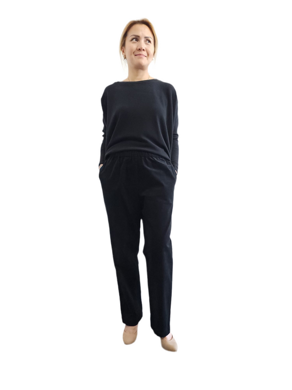 Basic Pants Black Velvet