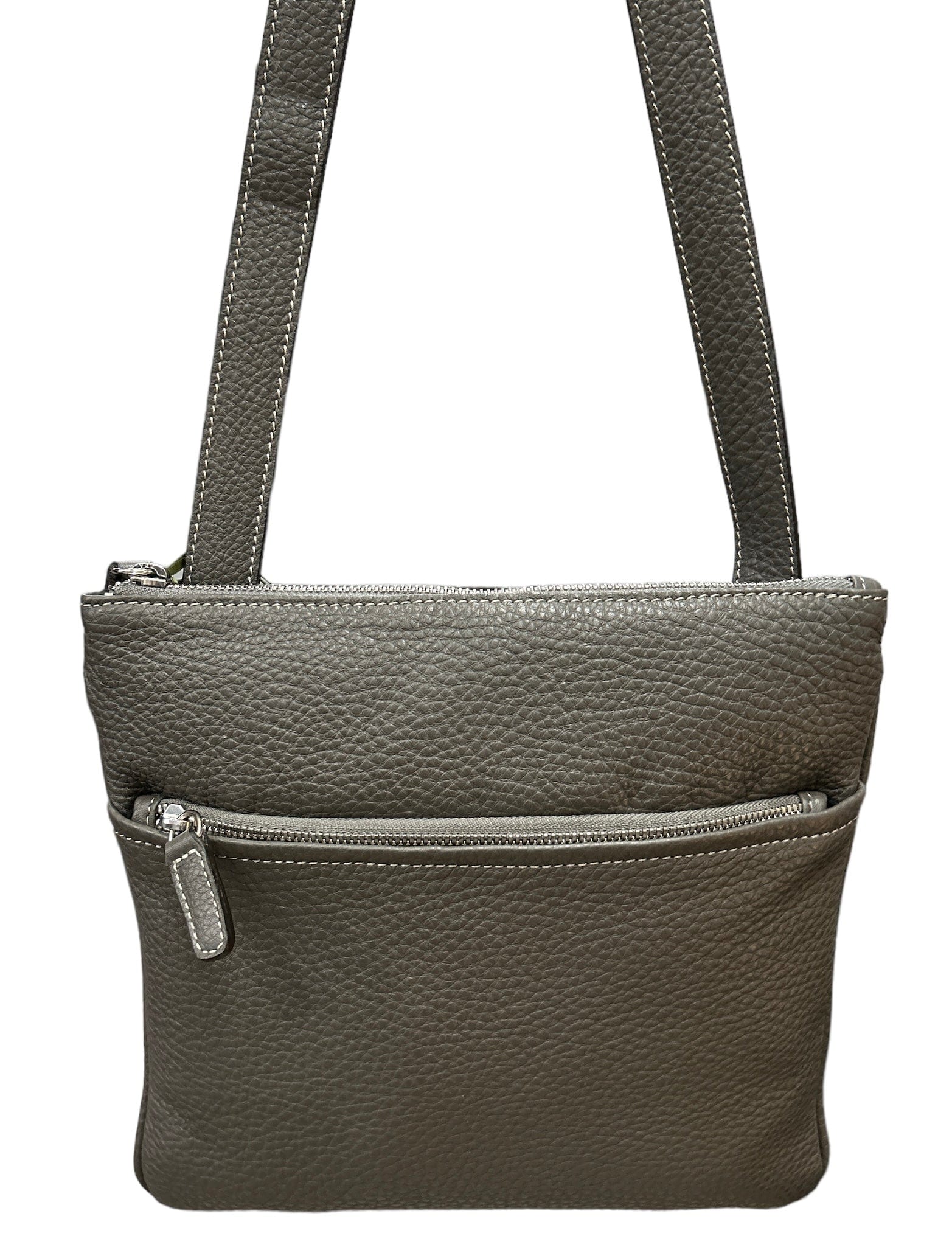 Gray Crossbody multipacket bag