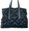 Calipso zip Tote Bag Quilted Microfiber & leather