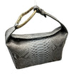 Blue liaison bag brass hardware genuine Python