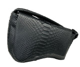 Black Onda Puff Bag genuine Python leather Selleria Veneta