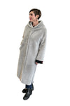 Long Shearling Cortina Coat reversible sand color - Selleria Veneta