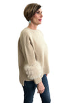Alba Sweater Beige Fox details merinos & cashmere - Selleria veneta 