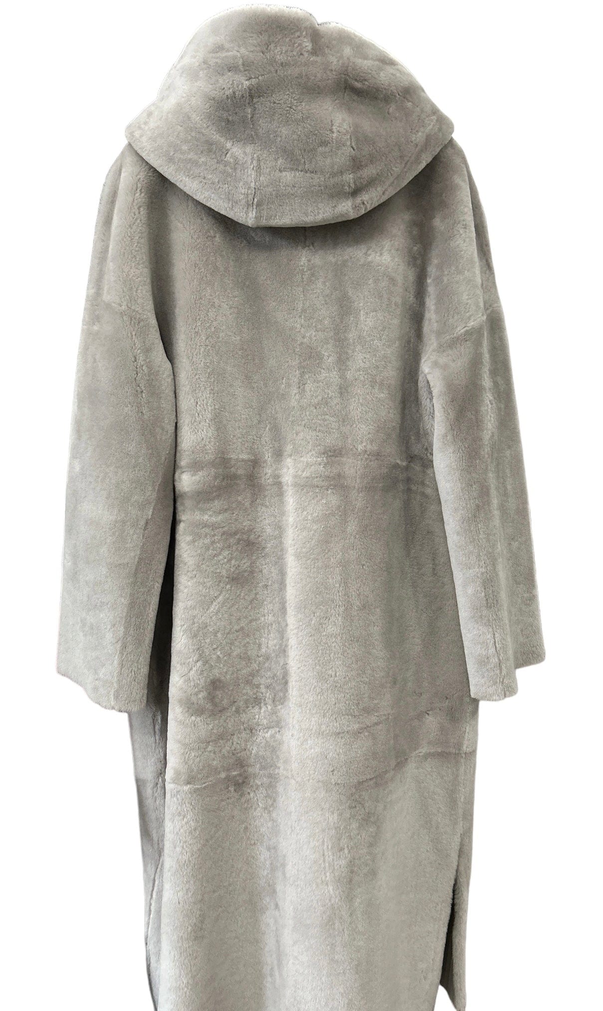 Long Shearling Cortina Coat reversible sand color - Selleria Veneta